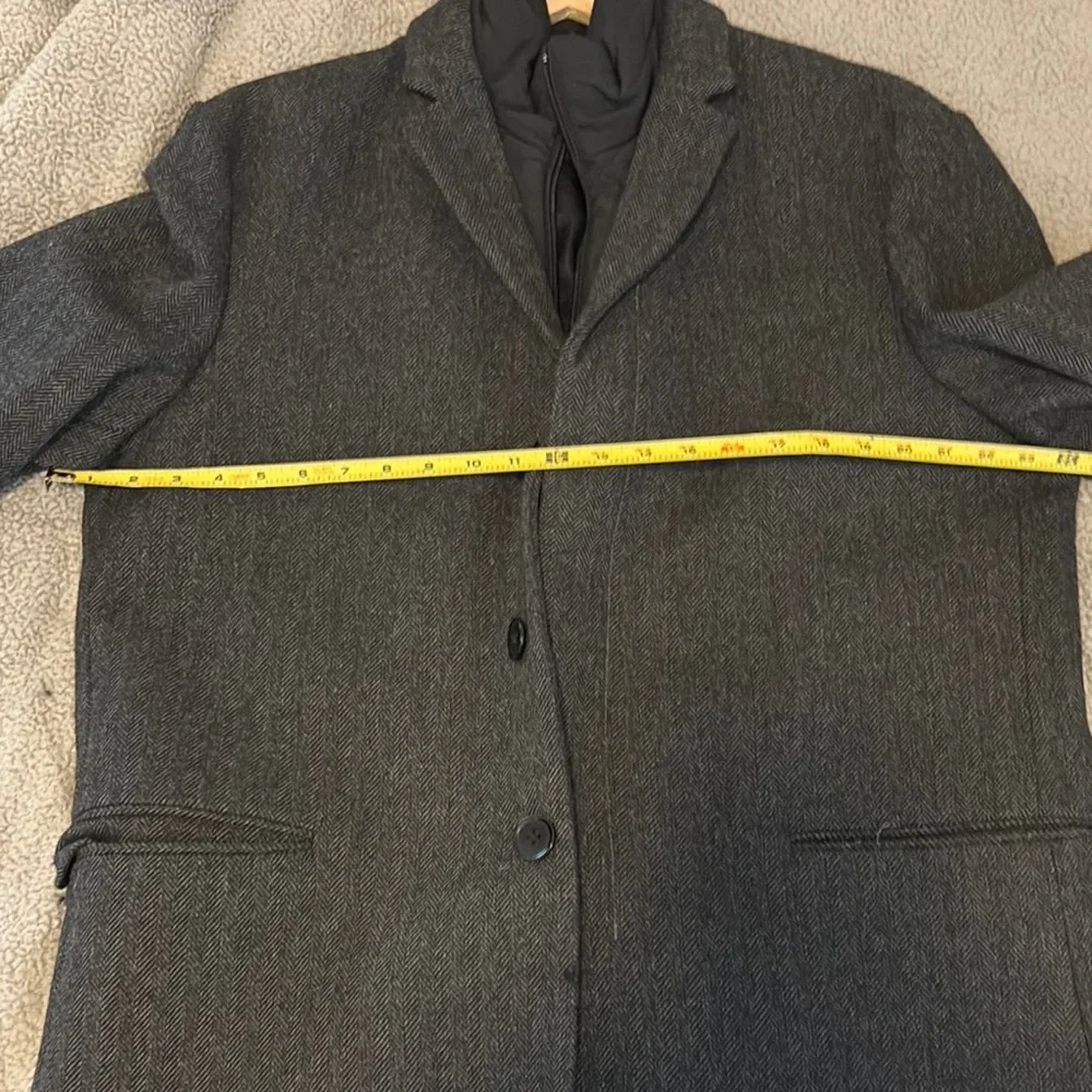 Express Men's Dark grey Coat size large - Picture 8 of 11